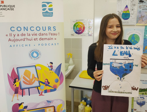 Remise officielle à Saint-Germain-Laval du concours d'affiches et podcasts 