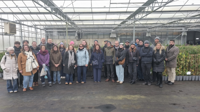 L'équipe projet à la pépinière Javoy