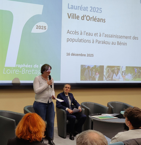 Remise du trophée de l'eau à Orléans