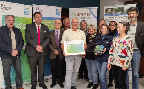 cérémonie des trophées de l'eau avec le SMAR28 à Cloyes-les-trois-rivières