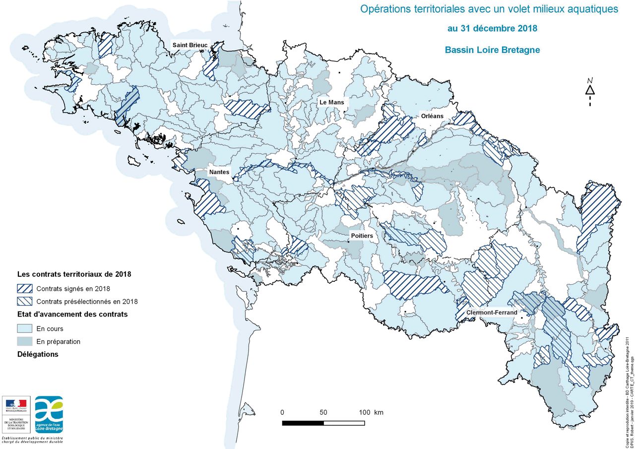 Les contrats territoriaux avec un volet milieux aquatiques