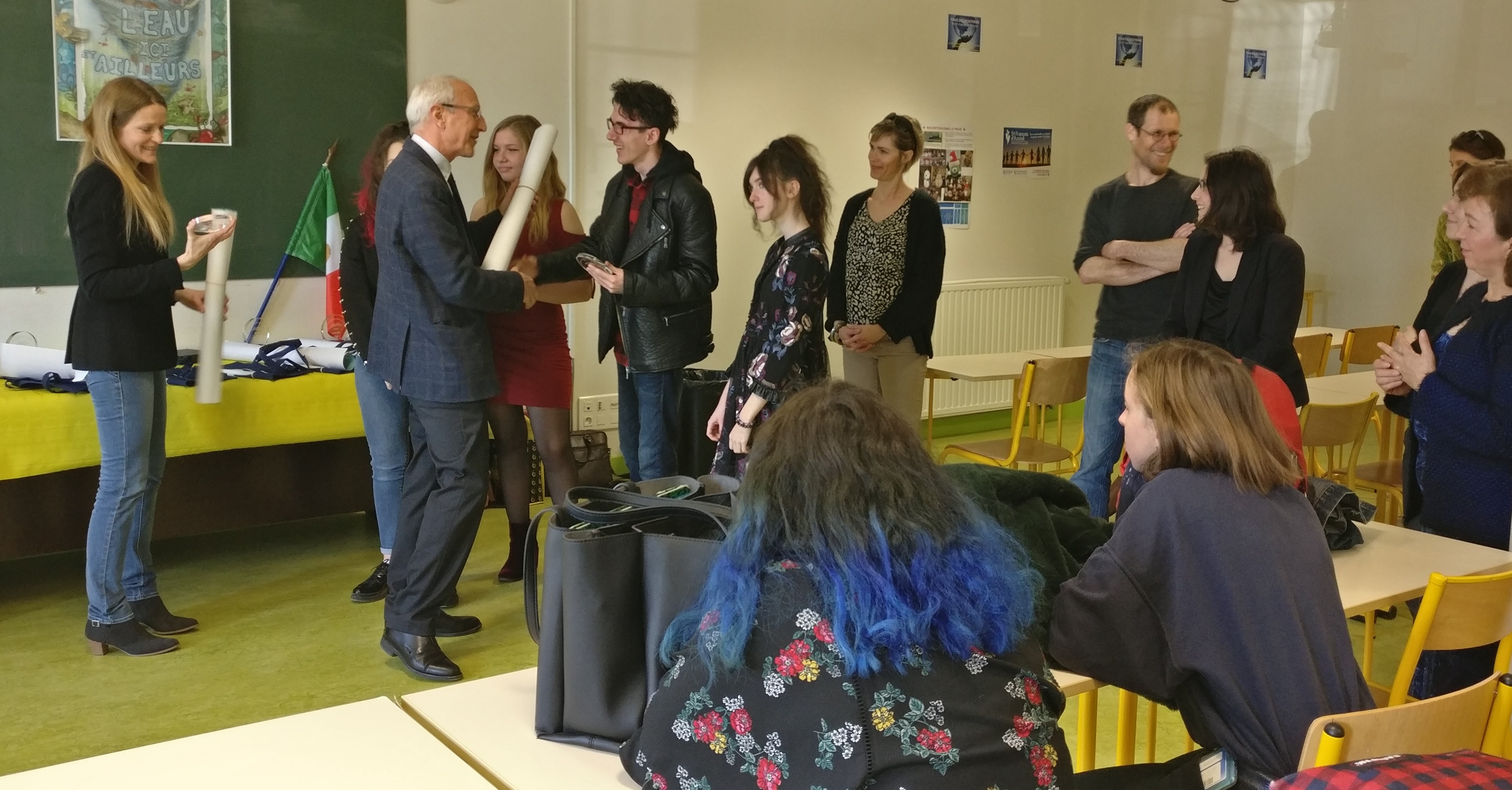 Remise officielle au lycée Sainte-Marguerite à Chambray-Lès-Tours (37)