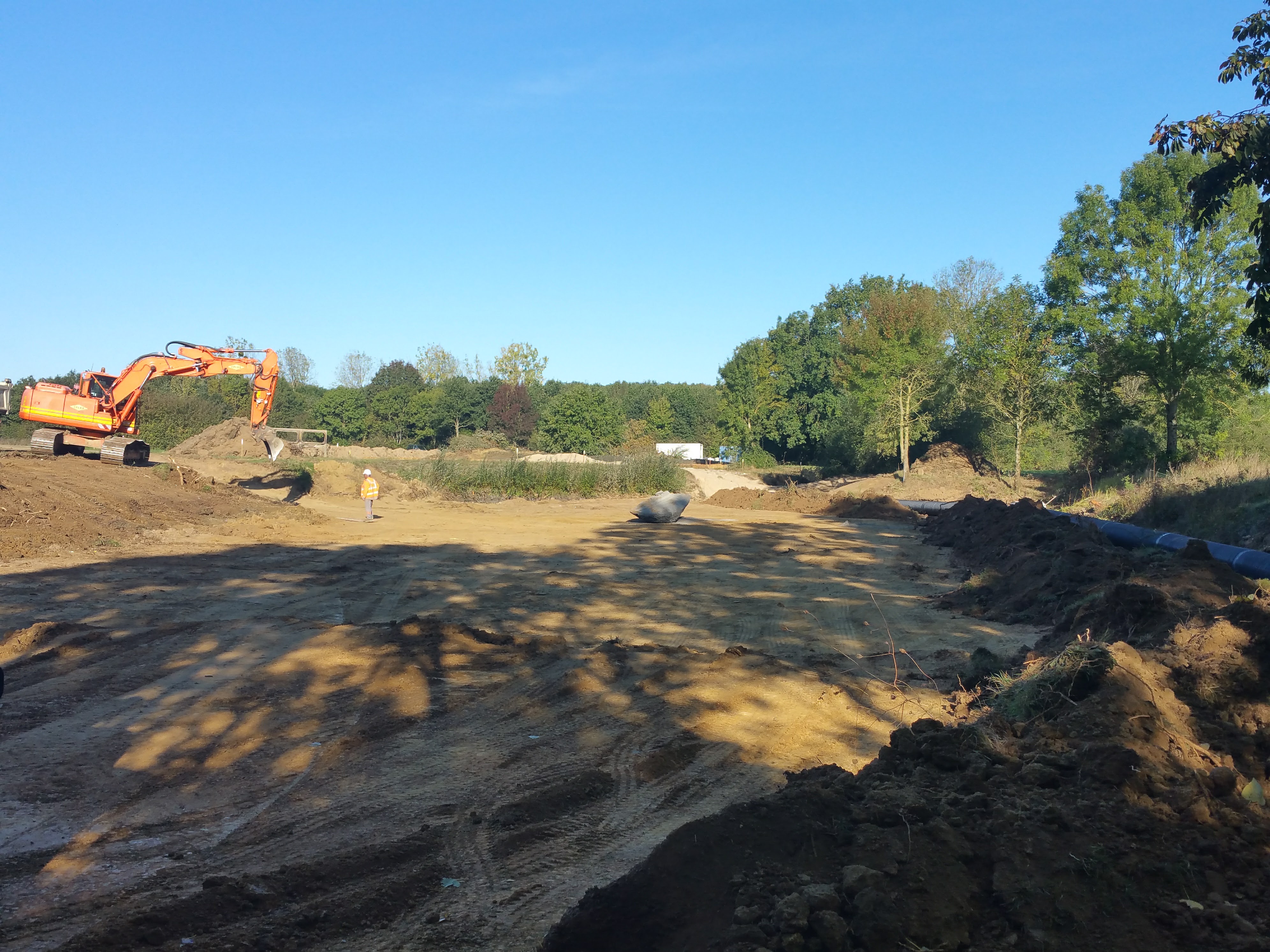 Restauration de l'Issoire au domaine de la Chabotterie à Montréverd (85) : pendant travaux
