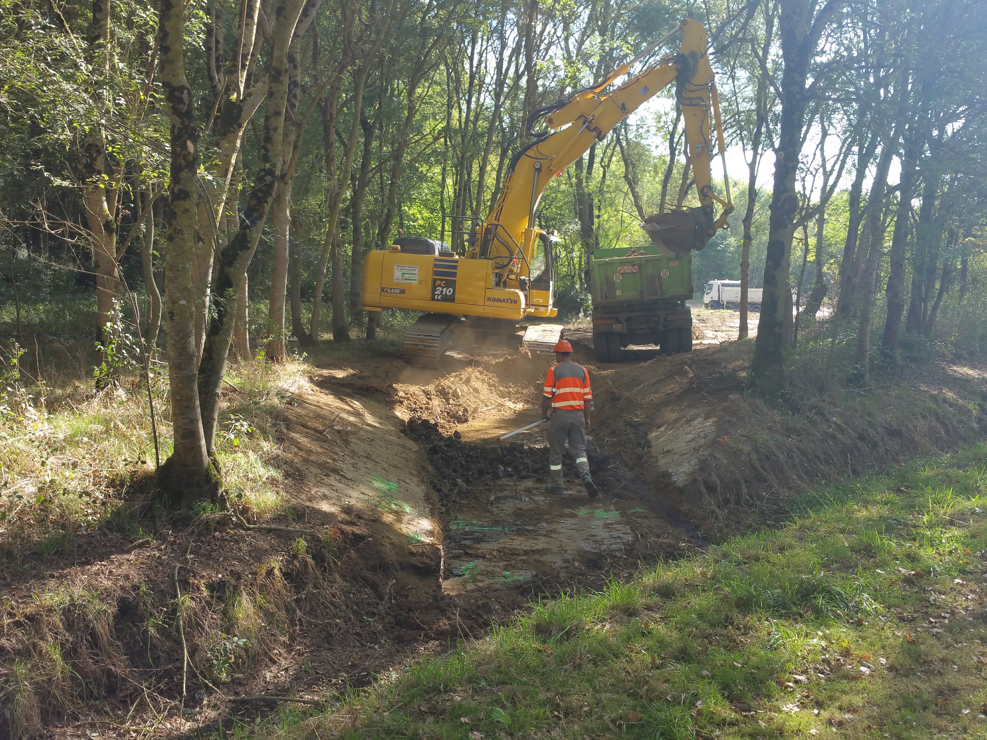 Restauration de l'Issoire au domaine de la Chabotterie à Montréverd (85) : pendant travaux