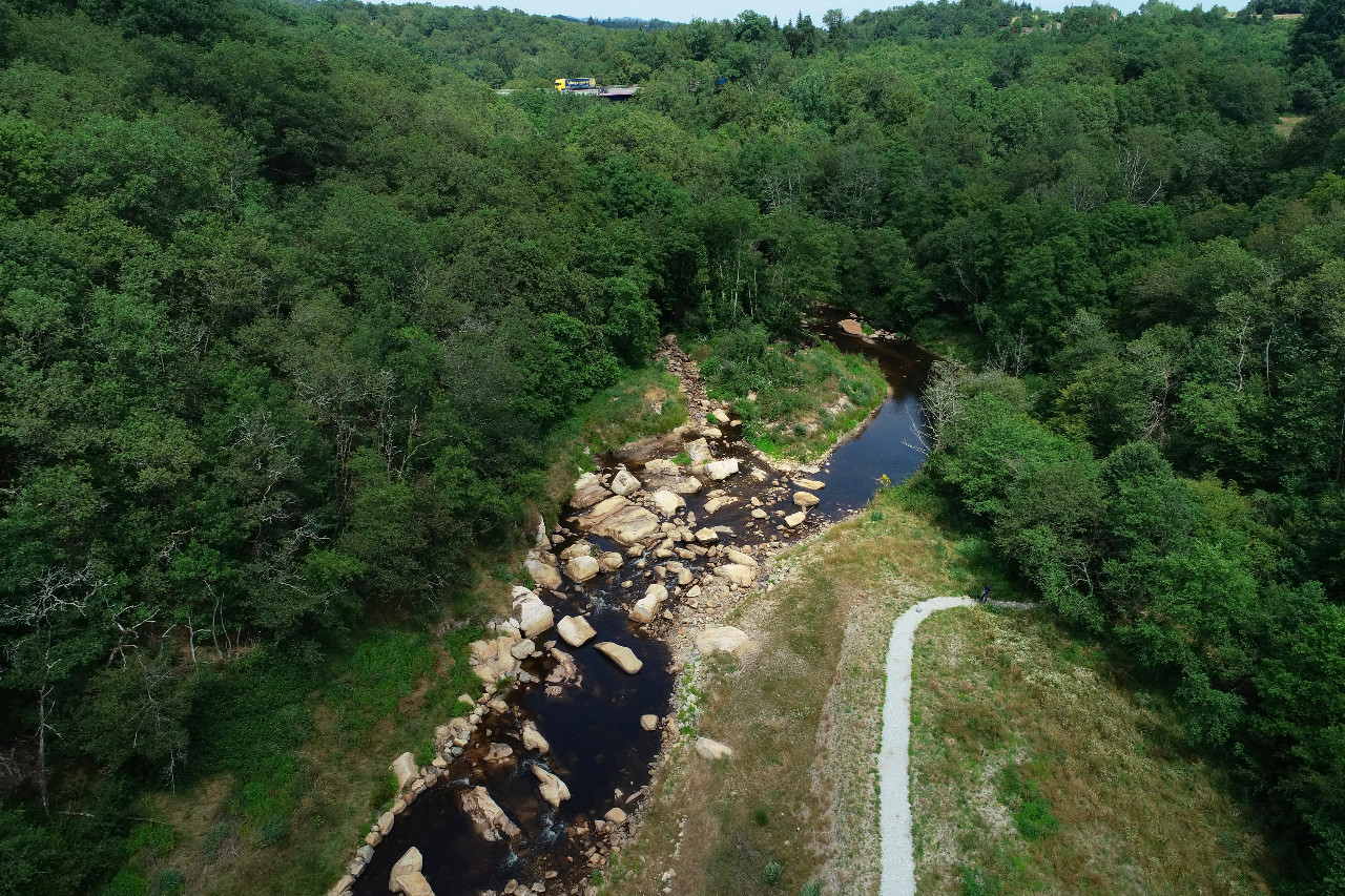 Barrage du Gué giraud à Saint-Junien (87)