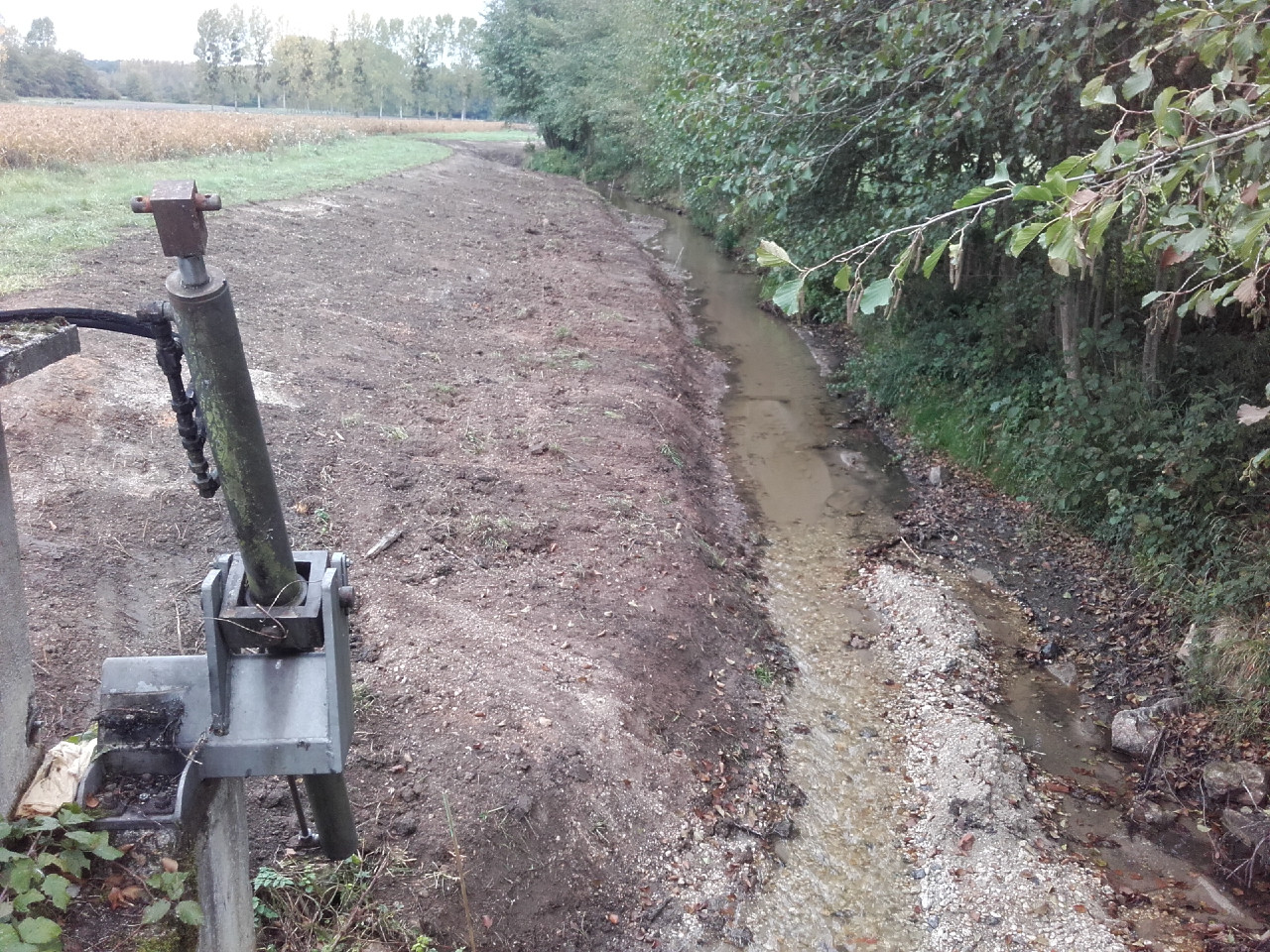 Clapet de la Corne pendant travaux